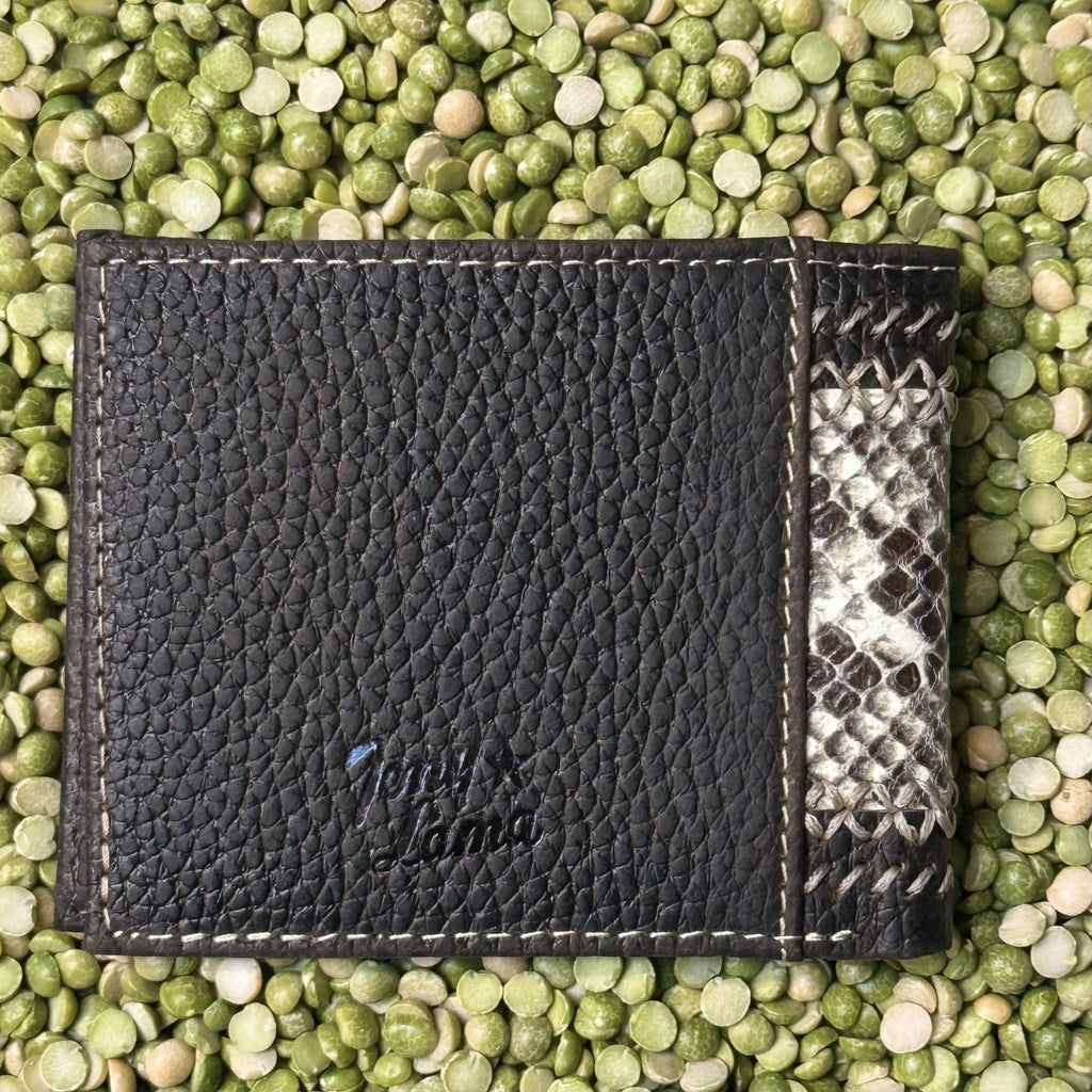Men's Bifold Snake Print Wallet