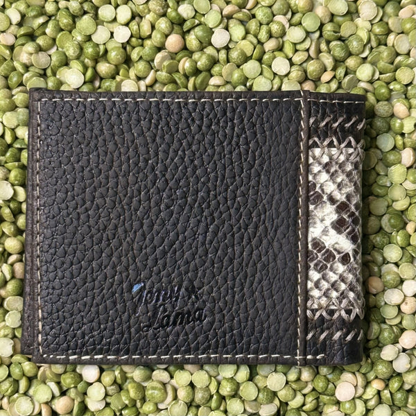 Men's Bifold Snake Print Wallet