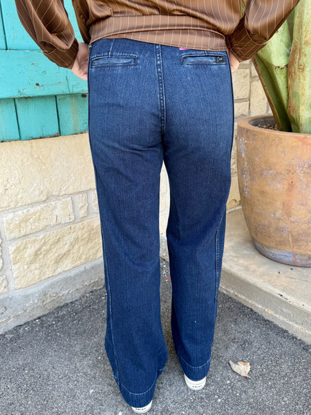 Women's Mid Rise Wide Leg Trouser Jean