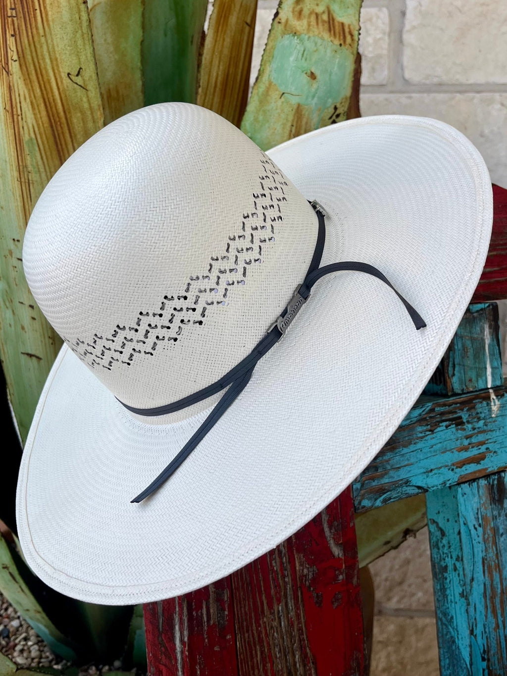 American Hat Co. Open Crown 4.25 Airway Straw Hat