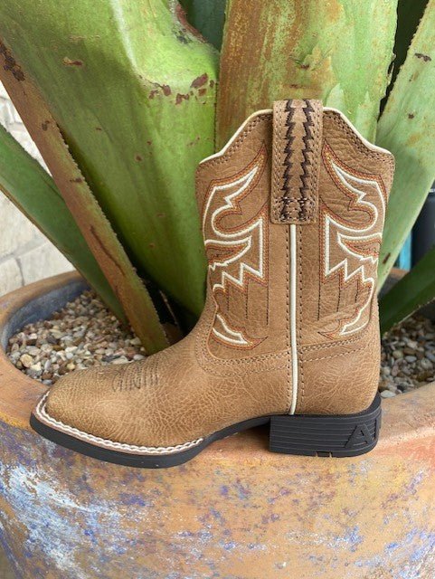 Kids Ariat Boot in Tan & Orange - 100035991 - Blair's Western Wear in Marble Falls, TX