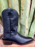 Men's Ariat Western Boots in Midnight Black, featuring ATS® technology and a nine-row stitch pattern for stability and style - 10053584. Available at Blair's Western Wear, Marble Falls, TX.