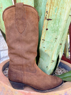 Women's Ariat Western Boot in Glazed Ginger Suede, built from premium unlined suede leather, with durable leather outsole and Goodyear welt construction – 10063909. Available at Blair's Western Wear, Marble Falls, TX.