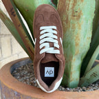 Women's Dolce Vita Chestnut Suede Lace-Up Sneaker