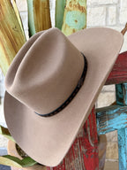 Sahara-colored 5X felt Western hat with a structured crown and brim — Blair's Western Wear Marble Falls TX