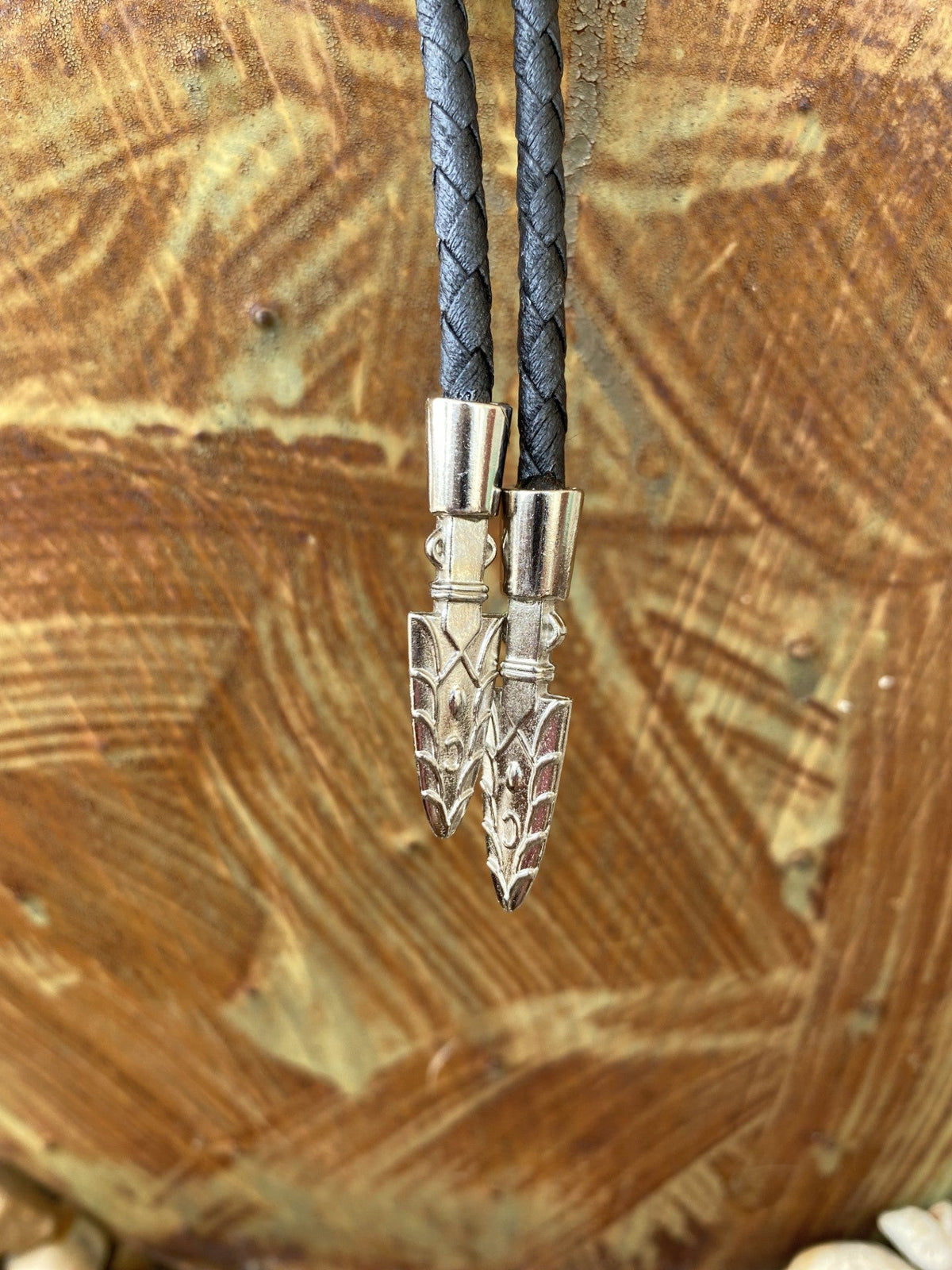 Arrowhead with Black Stone Bolo - 22120 - BLK - BLAIR'S Western Wear located in Marble Falls TX 