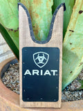 ARIAT Boot Jack in stained wood and black, Durable and stylish with Protective design - A04953. Available at Blair's Western Wear, Marble Falls, TX.