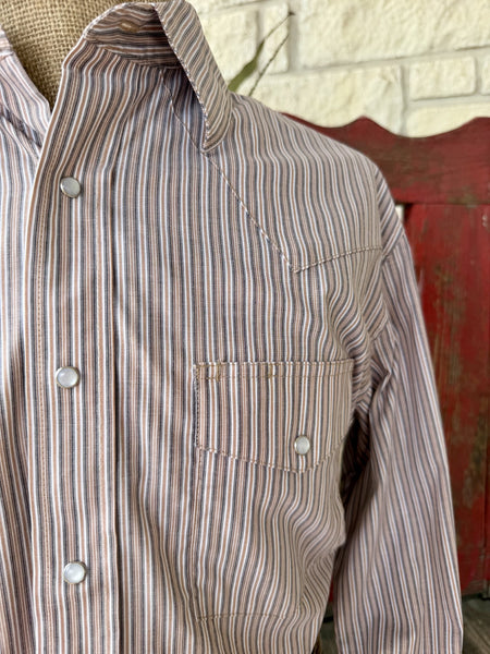 Men's Wrangler Long Sleeve Stripe Shirt