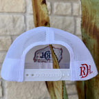 Men's Red Dirt Hat American Flag Buffalo Mesh Cap