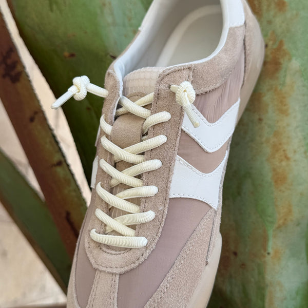 Women's Steve Madden Verd Tan Cream Retro Sneaker