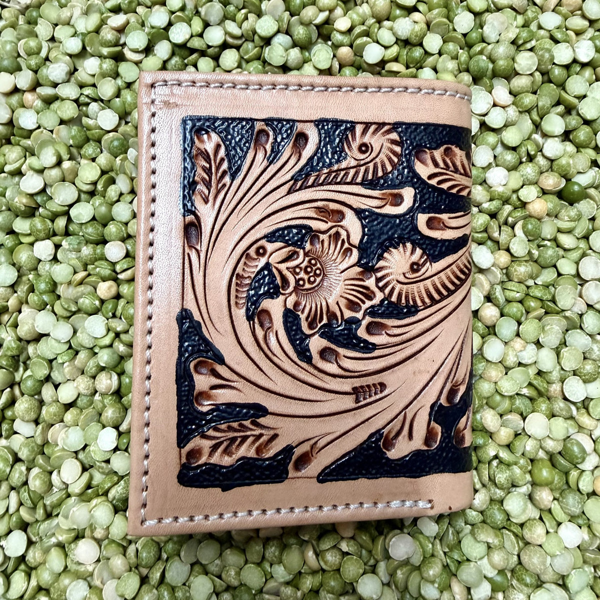 Men's Bifold Tooled Overlay Wallet