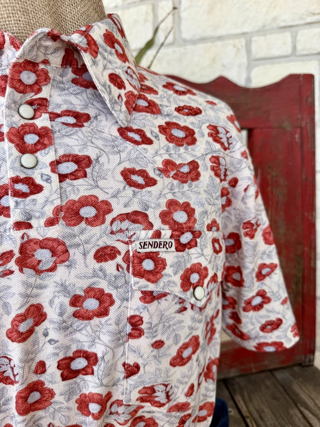 Men's Sendero Floral Short Sleeve Pull Over