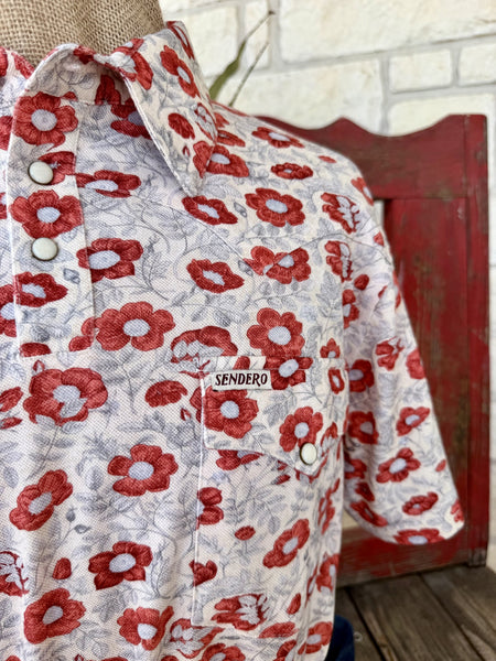 Men's Sendero Floral Short Sleeve Pull Over