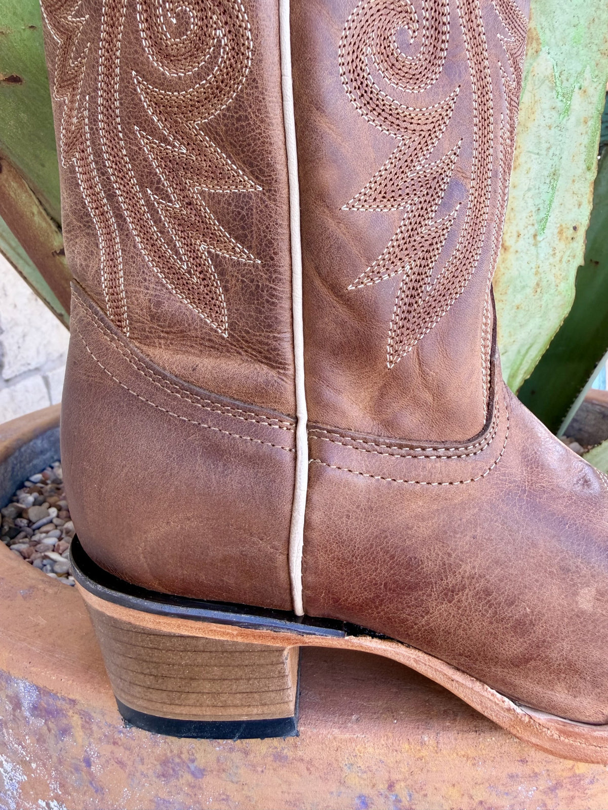 Women's Circle G Brown Leather Western Boots