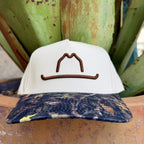 Men's Vaquero natural and camo embroidered cap — Blair's Western Wear Marble Falls TX