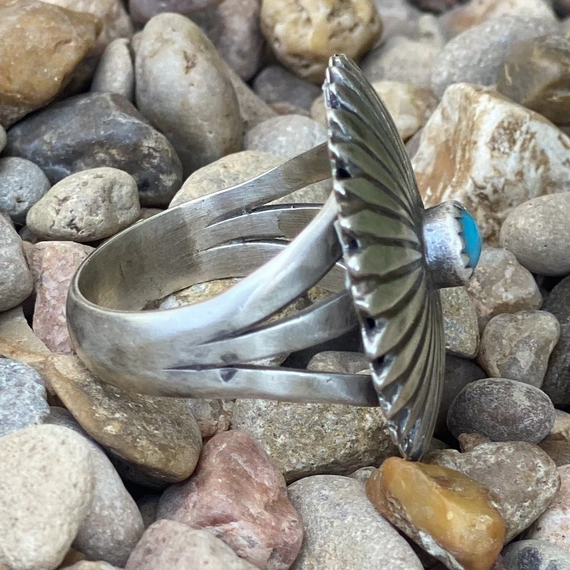 Concho & Turquoise Ring - RNGCNCHTA  - BLAIR'S Western Wear located in Marble Falls TX 