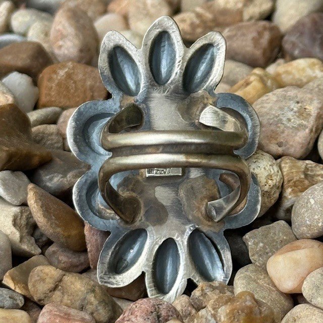 Concho & Turquoise Ring - SWTKNGSZ8