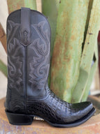 Corral Men's All-Black Caiman Boot - A4579 - BLAIR'S Western Wear located in Marble Falls TX