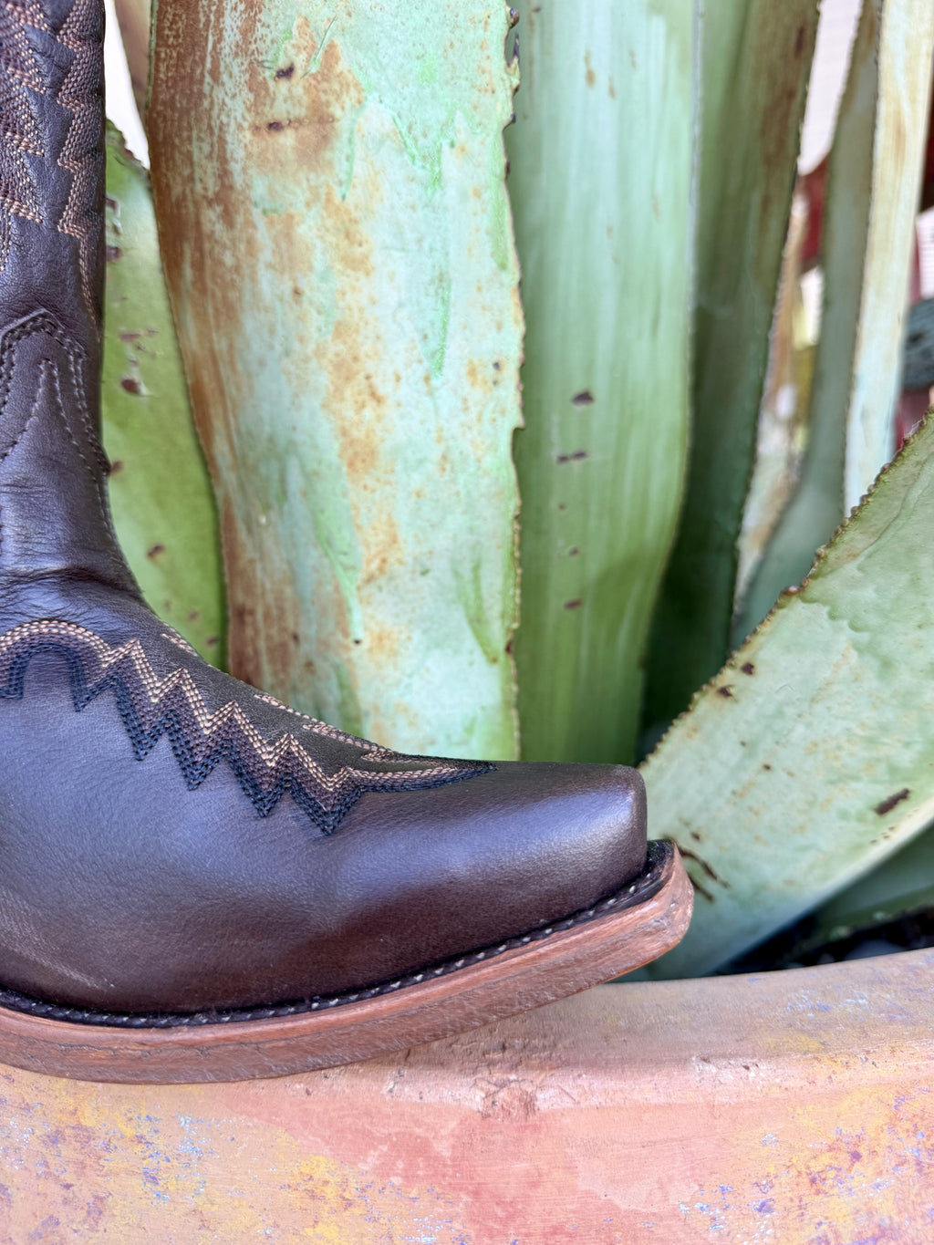 Women's Corral Dark Chocolate Tall Zip Western Boots