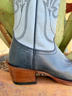 Women's Macie Bean Navy and Light Blue Tall Western Boots