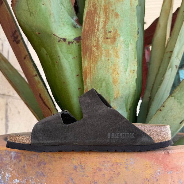 Birkenstock Arizona Mocha Suede Soft Footbed Sandal