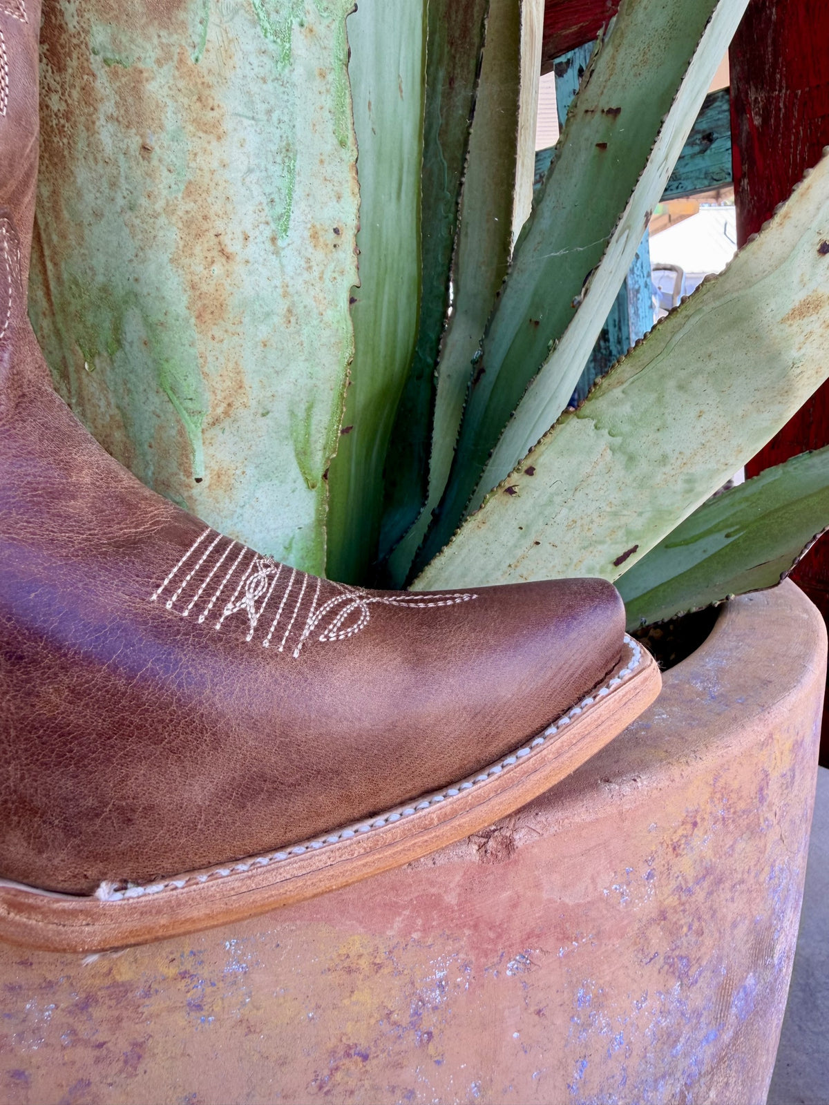 Women's Circle G Brown Leather Western Boots