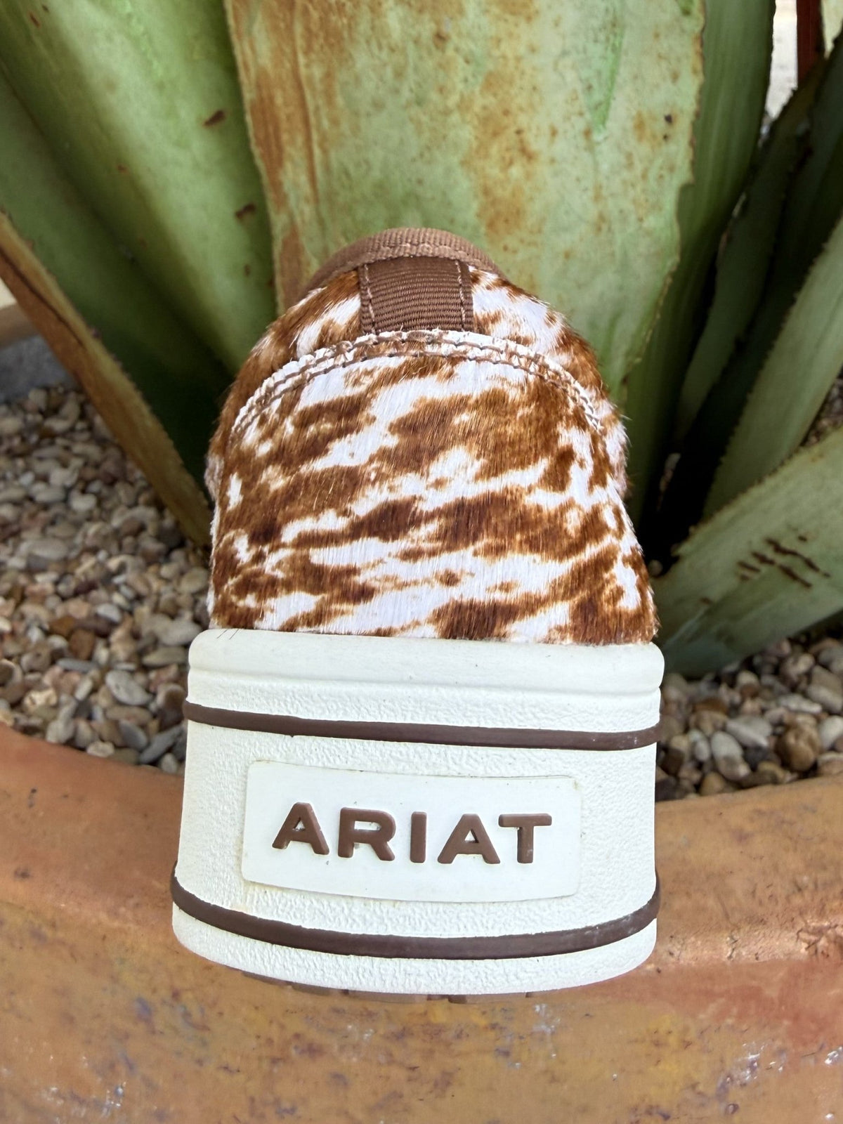 Women's Cowhide Print Platform Sneaker