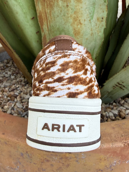 Women's Cowhide Print Platform Sneaker