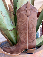Women's Circle G Brown Leather Western Boots