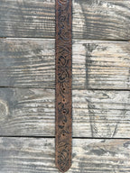 Leather Floral Tooled Belt