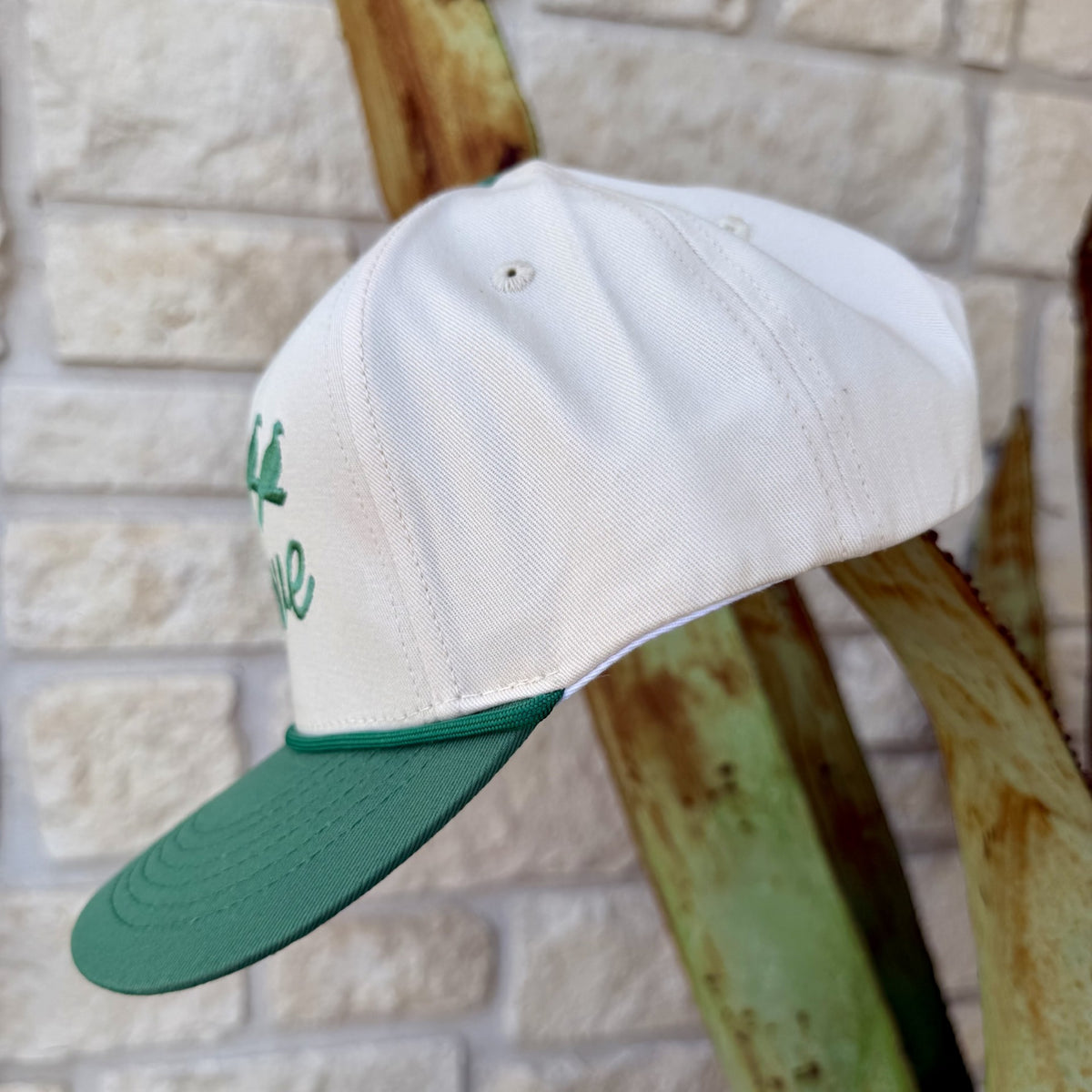 Two Dove Script Logo Snapback Cap