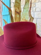 Women's Cranberry Cattleman Felt Hat