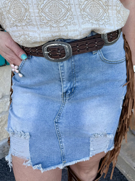 Ladies Fringe Skirt - DSK074-CAW