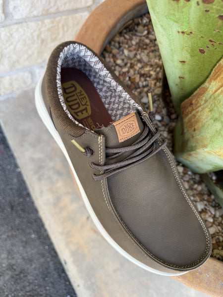 Men's Hey Dude Brown Paul Classic Tie Shoe