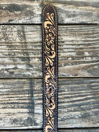 Kid's Aztec Beaded Tooled Leather Belt