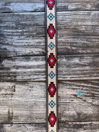 Kid's Aztec Woven Bull Rider Buckle Belt