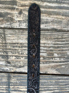 Kid's Laser-Cut Paisley Leather Belt
