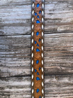 Kid's Longhorn Tooled Leather Belt