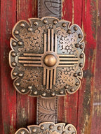Ladies Oversized Concho Belt in Copper - DA3668 - BLAIR'S WESTERN WEAR MARBLE FALLS, TX