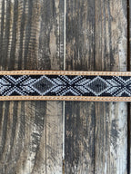 Ladies Floral Tooled Leather Belt