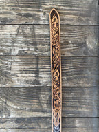 Ladies Floral Tooled Leather Belt