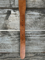 Ladies Silver Scalloped Concho Belt with Turquoise Stone