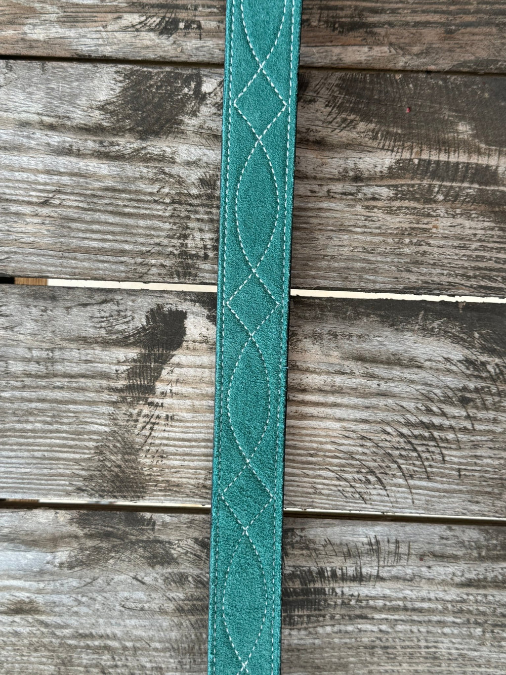 Ladies Turquoise Suede & Tooled Leather Belt