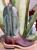 Men's Anderson Bean Brown Bison Square Toe Western Boots