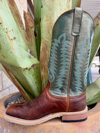 Men's Anderson Bean Brown Bison Square Toe Western Boots