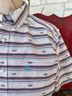 Men's Ariat Aztec-Inspired Print Short Sleeve Shirt