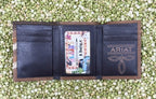 Men's Ariat Chevron Inlay Trifold Wallet