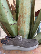Men's Ariat Distressed Brown Aztec-Inspired Hilo Slip-On Shoe