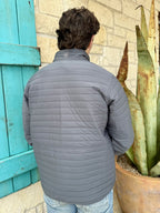 Men's Ariat Gray Iron Gate Wylie Zip-Front Jacket