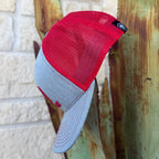Men's Ariat Gray with Red Logo Cap